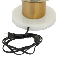 Metal White Marble Mushroom Shade Table Lamp-Kirkland's Home Fashion