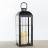 Metal Windowpane Lantern, 21 In.-Kirkland's Home Best