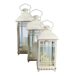 Metal Windowpane Lanterns, Set Of 3-Kirkland's Home Flash Sale