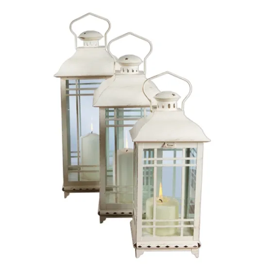 Metal Windowpane Lanterns, Set Of 3-Kirkland's Home Flash Sale