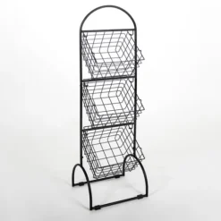 Metal Wire 3-Basket Stand-Kirkland's Home Sale
