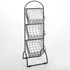 Metal Wire 3-Basket Stand-Kirkland's Home Sale
