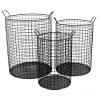 Metal Wire Cylinder Baskets, Set Of 3-Kirkland's Home Shop
