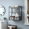 Metal With 2-Drawers Rustic Wall Cabinet-Kirkland's Home Cheap