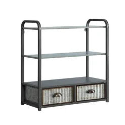 Metal With 2-Drawers Rustic Wall Cabinet-Kirkland's Home Cheap