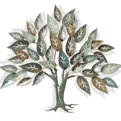 Metallic Blue And Brown Tree Wall Sculpture-Kirkland's Home Fashion