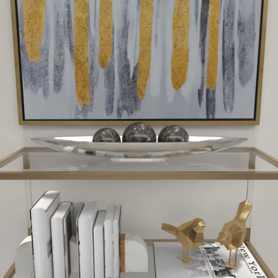 Metallic Canoe Tray-Kirkland's Home Discount