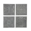 Metallic Carved Fir Wood Wall Plaques, Set Of 4-Kirkland's Home Sale