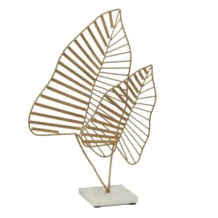 Metallic Fern Leaf Sculpture-Kirkland's Home Flash Sale