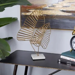 Metallic Fern Leaf Sculpture-Kirkland's Home Flash Sale