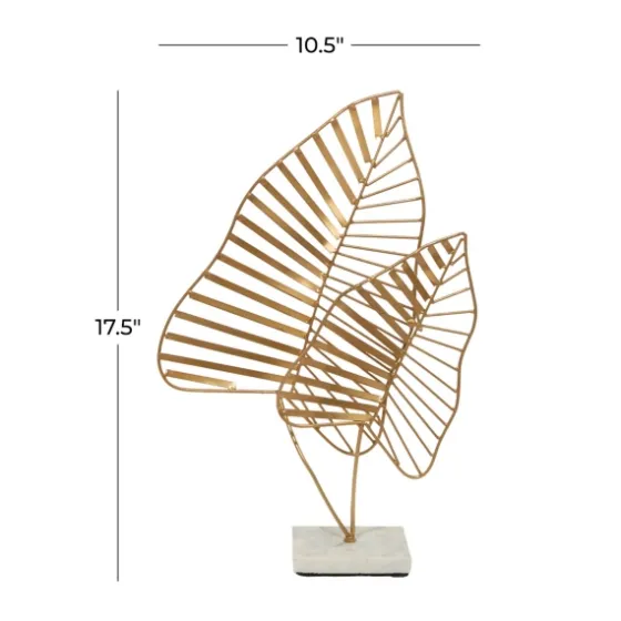 Metallic Fern Leaf Sculpture-Kirkland's Home Flash Sale