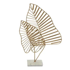 Metallic Fern Leaf Sculpture-Kirkland's Home Flash Sale