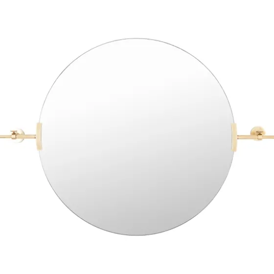 Metallic Gold Round Metal Frame Mirror-Kirkland's Home Sale