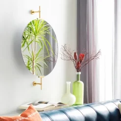 Metallic Gold Round Metal Frame Mirror-Kirkland's Home Sale