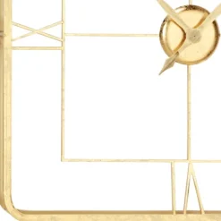 Metallic Gold Square Open Face Clock-Kirkland's Home Cheap