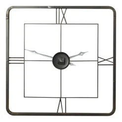 Metallic Gold Square Open Face Clock-Kirkland's Home Cheap