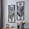 Metallic Leaves Metal Plaques, Set Of 2-Kirkland's Home Outlet