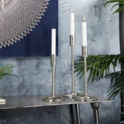 Metallic Loop Base Taper Candle Holders, Set Of 3-Kirkland's Home Best