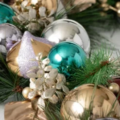 Metallic Multicolor Ornaments And Berries Garland-Kirkland's Home Online