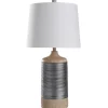 Metallic Silver Banded Table Lamp-Kirkland's Home Shop
