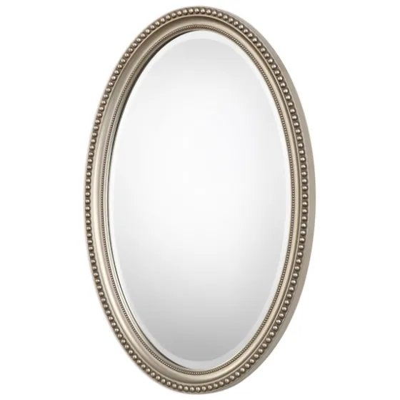 Metallic Silver Beaded Edge Oval Mirror-Kirkland's Home Flash Sale