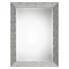 Metallic Silver Textured Frame Wall Mirror-Kirkland's Home Hot
