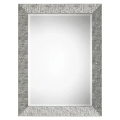 Metallic Silver Textured Frame Wall Mirror-Kirkland's Home Hot