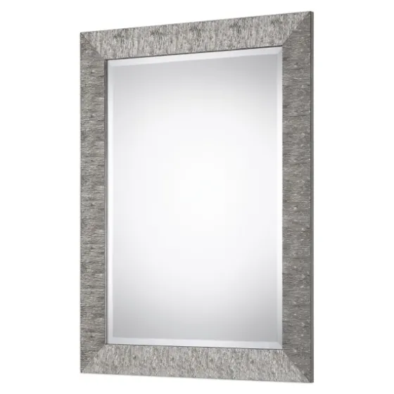 Metallic Silver Textured Frame Wall Mirror-Kirkland's Home Hot