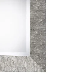 Metallic Silver Textured Frame Wall Mirror-Kirkland's Home Hot