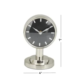 Metallic Steel Beveled Base Tabletop Clock-Kirkland's Home Discount