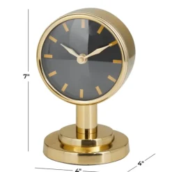 Metallic Steel Beveled Base Tabletop Clock-Kirkland's Home Cheap