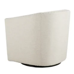 Metro Club Natural Swivel Chair With Nailhead Trim-Kirkland's Home Shop