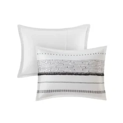 Mia White Striped 3-Pc. King Comforter Set-Kirkland's Home Hot