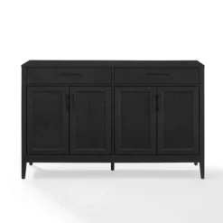 Micah Black Rattan Mesh Sideboard Cabinet-Kirkland's Home Flash Sale