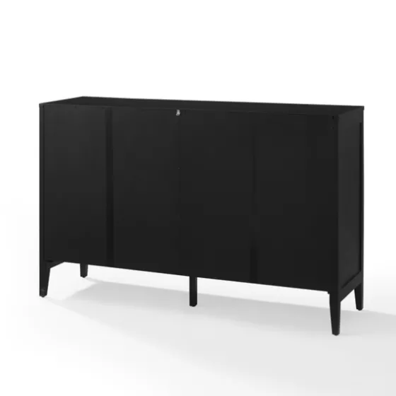 Micah Black Rattan Mesh Sideboard Cabinet-Kirkland's Home Flash Sale