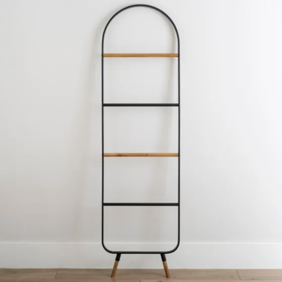 Midcentury Modern Poplar Wood Ladder-Kirkland's Home Flash Sale