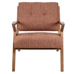 Mid-Century Pecan Finish Accent Chair-Kirkland's Home Outlet
