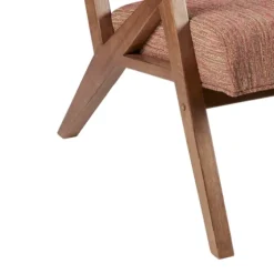 Mid-Century Pecan Finish Accent Chair-Kirkland's Home Outlet