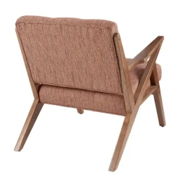 Mid-Century Pecan Finish Accent Chair-Kirkland's Home Outlet