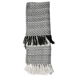 Midnight Crosshatch Stripes Outdoor Throw Blanket-Kirkland's Home Online