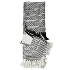 Midnight Crosshatch Stripes Outdoor Throw Blanket-Kirkland's Home Online
