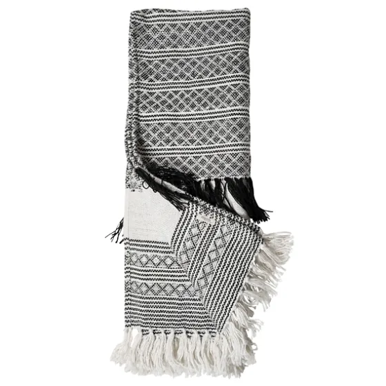 Midnight Crosshatch Stripes Outdoor Throw Blanket-Kirkland's Home Online