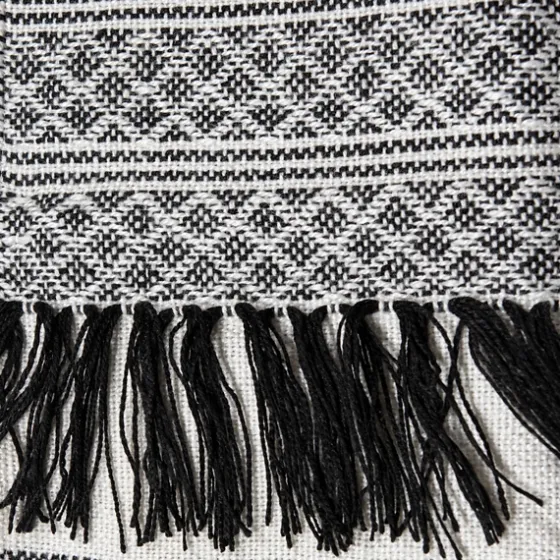 Midnight Crosshatch Stripes Outdoor Throw Blanket-Kirkland's Home Online