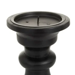 Midnight Distressed Wood Candle Holders, Set Of 3-Kirkland's Home Cheap