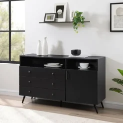 Midnight Mid-Century Modern Sideboard-Kirkland's Home Shop