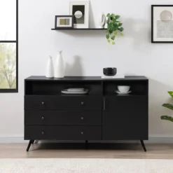 Midnight Mid-Century Modern Sideboard-Kirkland's Home Shop
