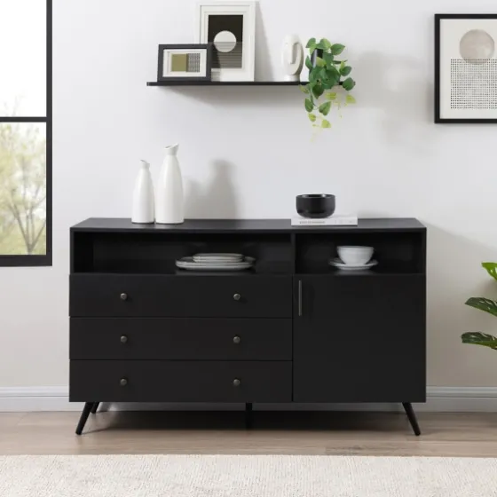 Midnight Mid-Century Modern Sideboard-Kirkland's Home Shop
