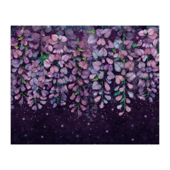 Midnight Purple Wisteria Peel And Stick Wall Mural-Kirkland's Home Clearance