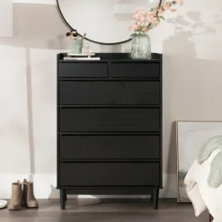 Midnight Solid Wood Pull Tab Dresser-Kirkland's Home Hot