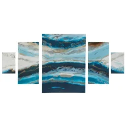 Midnight Tide Canvas Art Prints, Set Of 5-Kirkland's Home Online